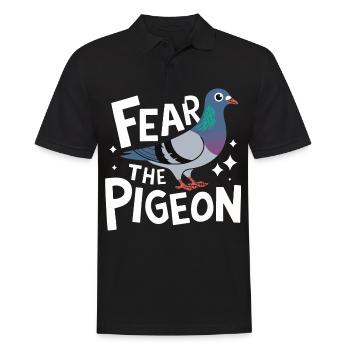 Pigeon Pigeons Animal Oiseau - Polo Homme - noir - Devant - Kai (181cm)