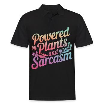 Végétarien Végétalien Végétarien Végétarien - Polo Homme - noir - Devant - Kai (181cm)