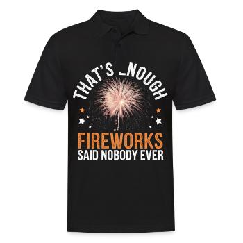 Pyrotechnie Feux d’artifice Pyrotechnie - Polo Homme - noir - Devant - Kai (181cm)