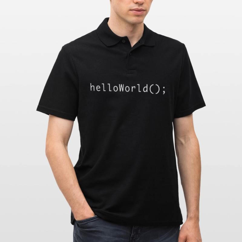 Code de programme HelloWorld Codage Informatik Polo Homme