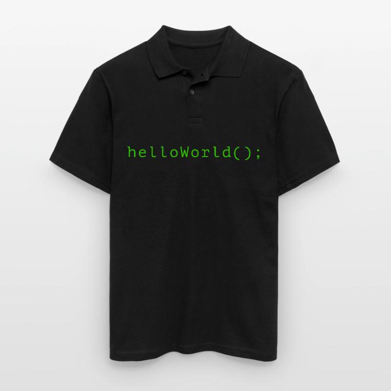 HelloWorld Program Code Coding Informatik Men's Polo Shirt