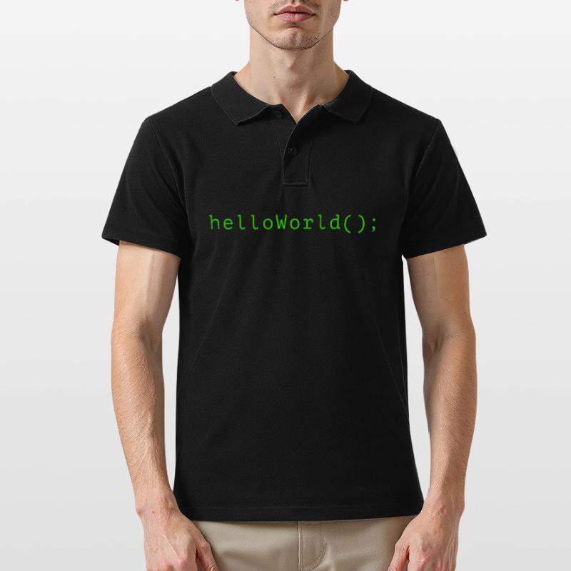 Code de programme HelloWorld Codage Informatik Polo Homme