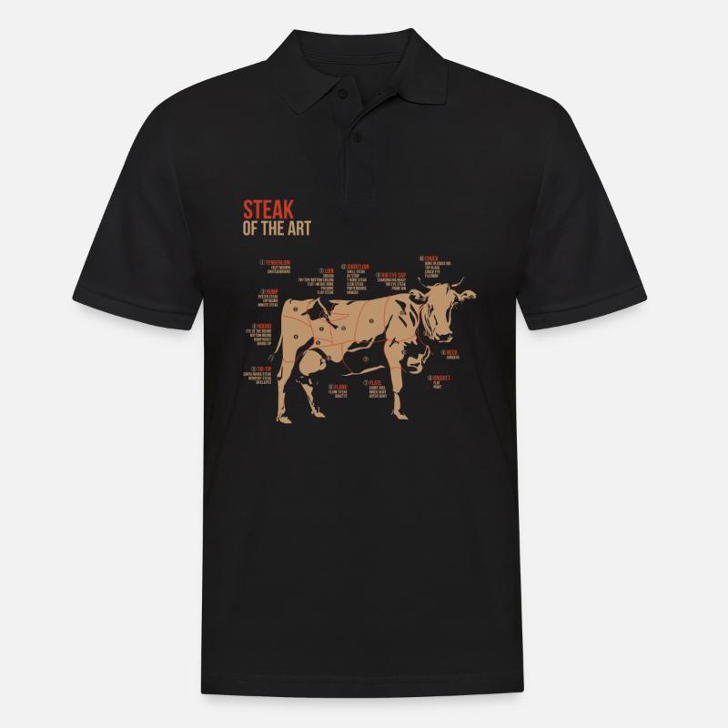 Steak Champion BBQ D'Hiver Pitmaster - Polo Homme - noir