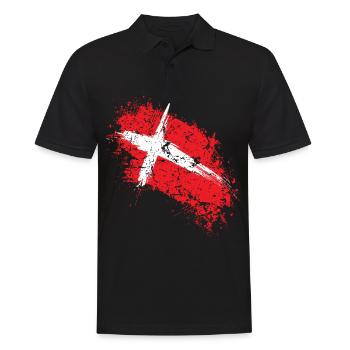Denmark - Men's Polo Shirt - black - Front - Kai (181cm)