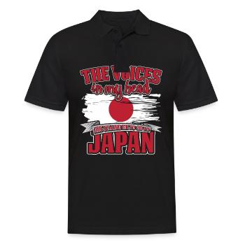 The Voices In My Head Japan - Men's Polo Shirt - black - Front - Kai (181cm)