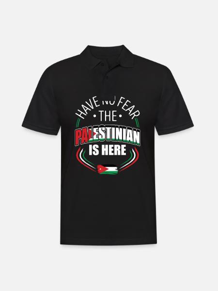 Bare rolig, palæstinenseren er her - Herre poloshirt - sort