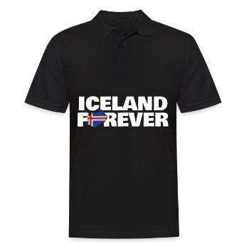 Island - Männer Poloshirt - Schwarz - Vorne - Kai (181cm)