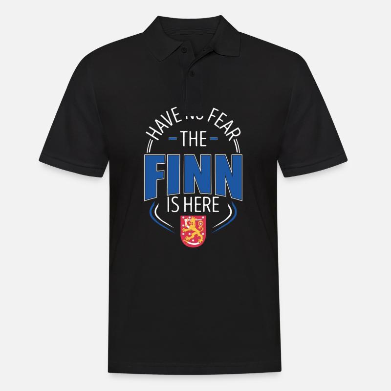 Finnland - Männer Poloshirt - Schwarz