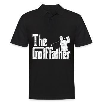 T-shirt drôle de jeu de golf du père de golf - Polo Homme - noir - Devant - Kai (181cm)
