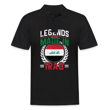 Irak Geschenkidee - Männer Poloshirt - Schwarz - Vorne - Kai (181cm)