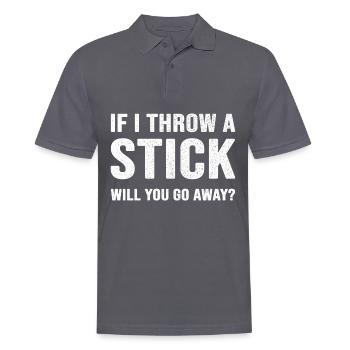 Sarkasmus - Männer Poloshirt - Anthrazit - Vorne - Nico (186cm)