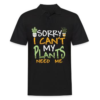 Plantes - Polo Homme - noir - Devant - Kai (181cm)