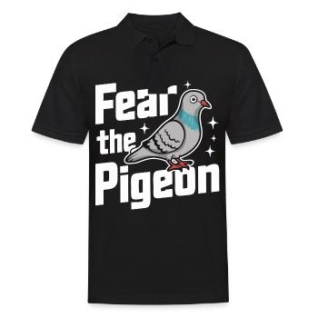 Pigeon Pigeons Animal Oiseau - Polo Homme - noir - Devant - Kai (181cm)