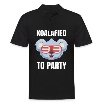 Koala Bear Party Funny Funny Celebrate Gift - Polo Homme - noir - Devant - Kai (181cm)
