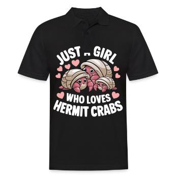Crab Hermit Crab Crab Crab Crab - Men's Polo Shirt - black - Front - Kai (181cm)