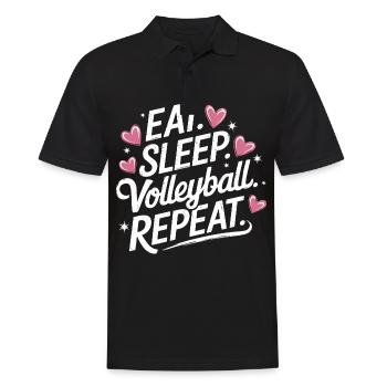Joueurs de volley-ball Joueurs de beach-volley - Polo Homme - noir - Devant - Kai (181cm)