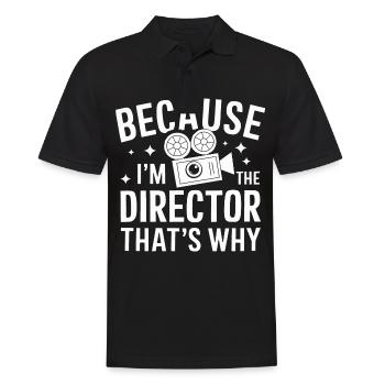 Filmmaker Film Director Cinematographer Film - Men's Polo Shirt - black - Front - Kai (181cm)