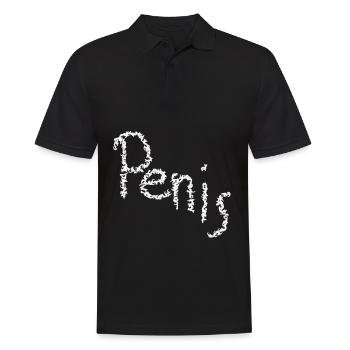 Ornate penis - Men's Polo Shirt - black - Front - Kai (181cm)