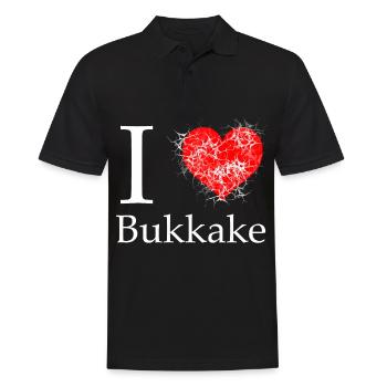 Bukakke drôle sexe - Polo Homme - noir - Devant - Kai (181cm)