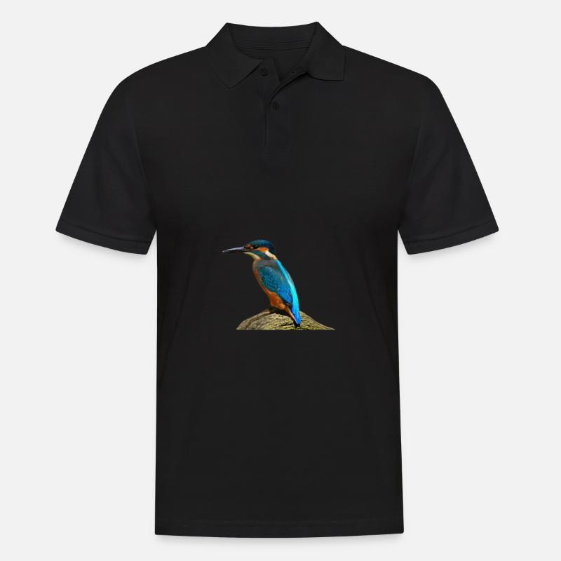 Vogel Geschenk Kinder - Männer Poloshirt - Schwarz