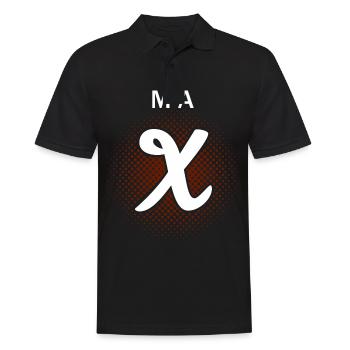 Vorname Max - Männer Poloshirt - Schwarz - Vorne - Kai (181cm)