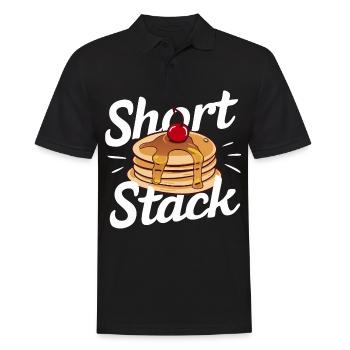 Pancakes Breakfast Food Pancake - Men's Polo Shirt - black - Front - Kai (181cm)
