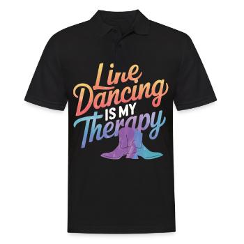 Danse en ligne Danseurs - Polo Homme - noir - Devant - Kai (181cm)