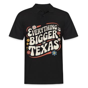 Texas State Texans Texas - Men's Polo Shirt - black - Front - Kai (181cm)