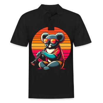 Clarinette Koala - Polo Homme - noir - Devant - Kai (181cm)