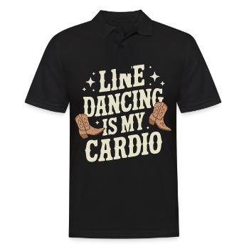 Danse en ligne Danseurs - Polo Homme - noir - Devant - Kai (181cm)