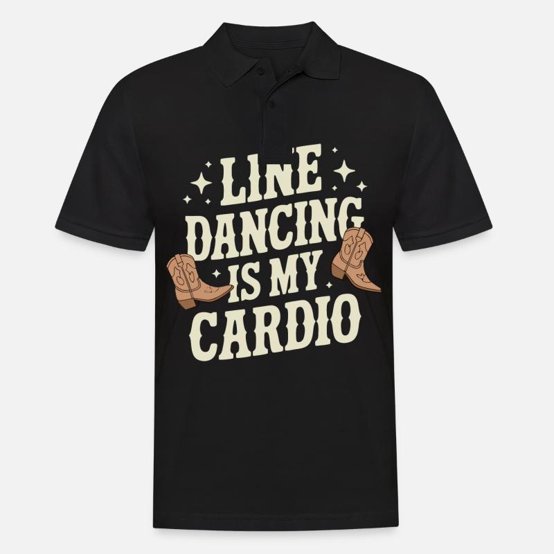 Line Dancing Dancing Dancers - Men's Polo Shirt - black