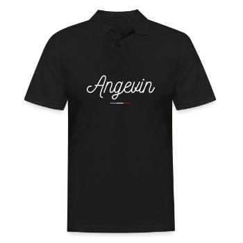 Angevin Blanc Design Français - Polo Homme - noir - Devant - Kai (181cm)