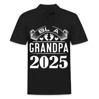 Futur grand-père 2025, Être grand-père 2025 - Polo Homme - noir - Devant - Kai (181cm)