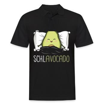 Avocado Frucht Vegan Vegetarier Veganer Avocados - Männer Poloshirt - Schwarz - Vorne - Kai (181cm)