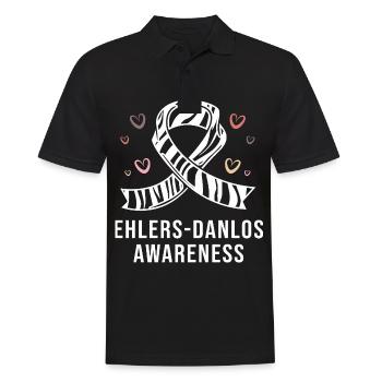 Ehlers-Danlos syndrome EDS HSD - Men's Polo Shirt - black - Front - Kai (181cm)