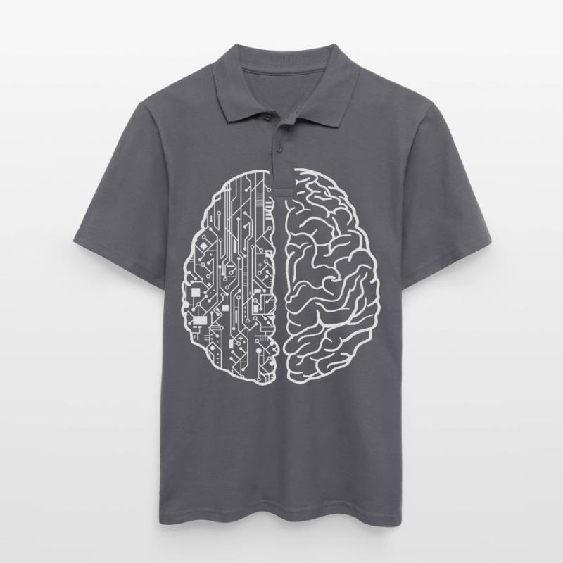 Programmierer Entwickler - Code Nerd Geek Hirn Polo Homme