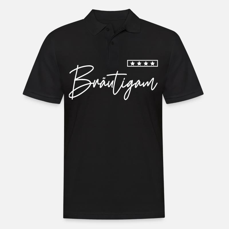 Bräutigam Security Der Bräutigam - Männer Poloshirt - Schwarz