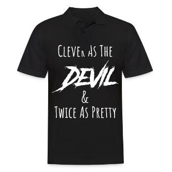 Goth Lolita intelligent comme le diable et deux fois plus - Polo Homme - noir - Devant - Kai (181cm)