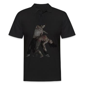 bachata dance story gift idea - Men's Polo Shirt - black - Front - Kai (181cm)