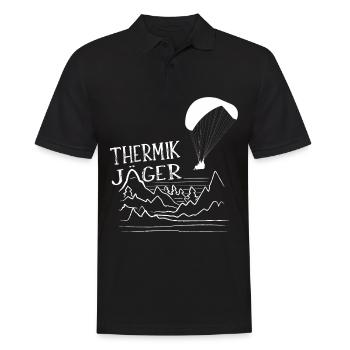 Gleitschirmfliegen Paragliding Geschenk - Männer Poloshirt - Schwarz - Vorne - Kai (181cm)