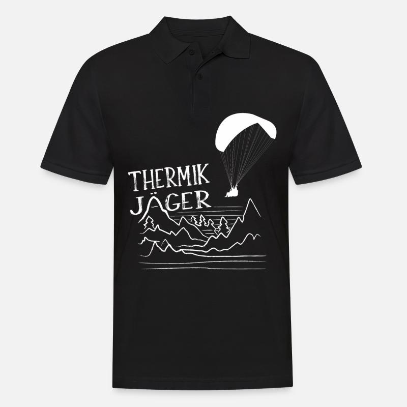 Gleitschirmfliegen Paragliding Geschenk - Männer Poloshirt - Schwarz