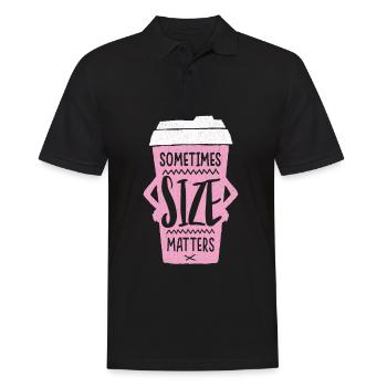 Café mug Café Cappuccino Caffeine barista - Polo Homme - noir - Devant - Kai (181cm)
