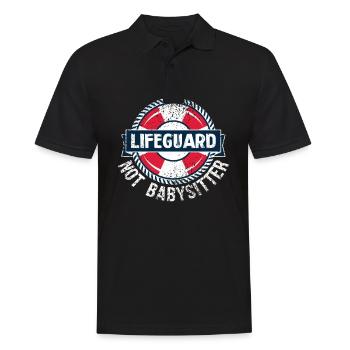 Lifeguard Lifeguard Lifeguard Gift - Men's Polo Shirt - black - Front - Kai (181cm)