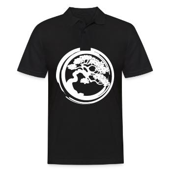 bonsaïs - Polo Homme - noir - Devant - Kai (181cm)