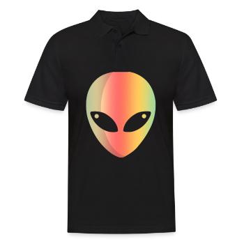 Alien Ufo Alien Aliens Space Gift - Men's Polo Shirt - black - Front - Kai (181cm)