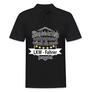 LKW Fahrer LKW Fahrer Spruch spruch - Männer Poloshirt - Schwarz - Vorne - Kai (181cm)
