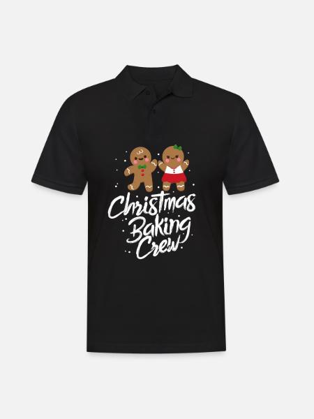Cuisson de Noël - Polo Homme - noir