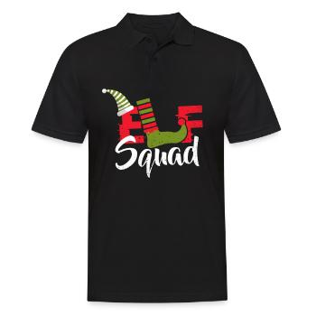 Cadeau de Noël Elf Elf Squad de Noël - Polo Homme - noir - Devant - Kai (181cm)