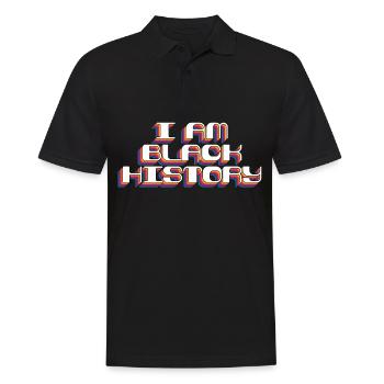 Black Retro Hip Hop Power Afrique cadeau rétro - Polo Homme - noir - Devant - Kai (181cm)