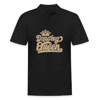 Dancing Queen Tanzen Discofox Retro Tango Geschenk - Männer Poloshirt - Schwarz - Vorne - Kai (181cm)
